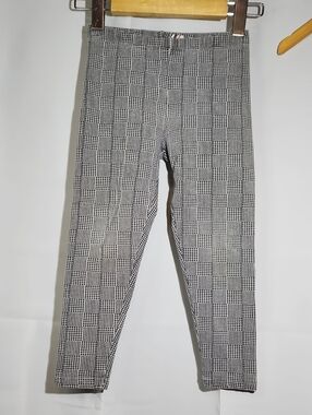 Kirkland Signature Black and White Patterned Kids Leggings - Sz 7/8